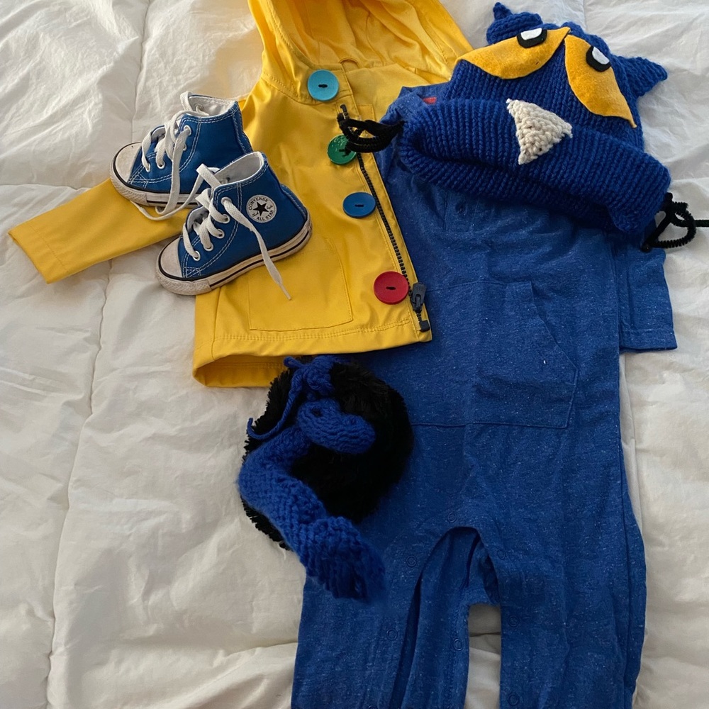Homemade Pete the Cat costume